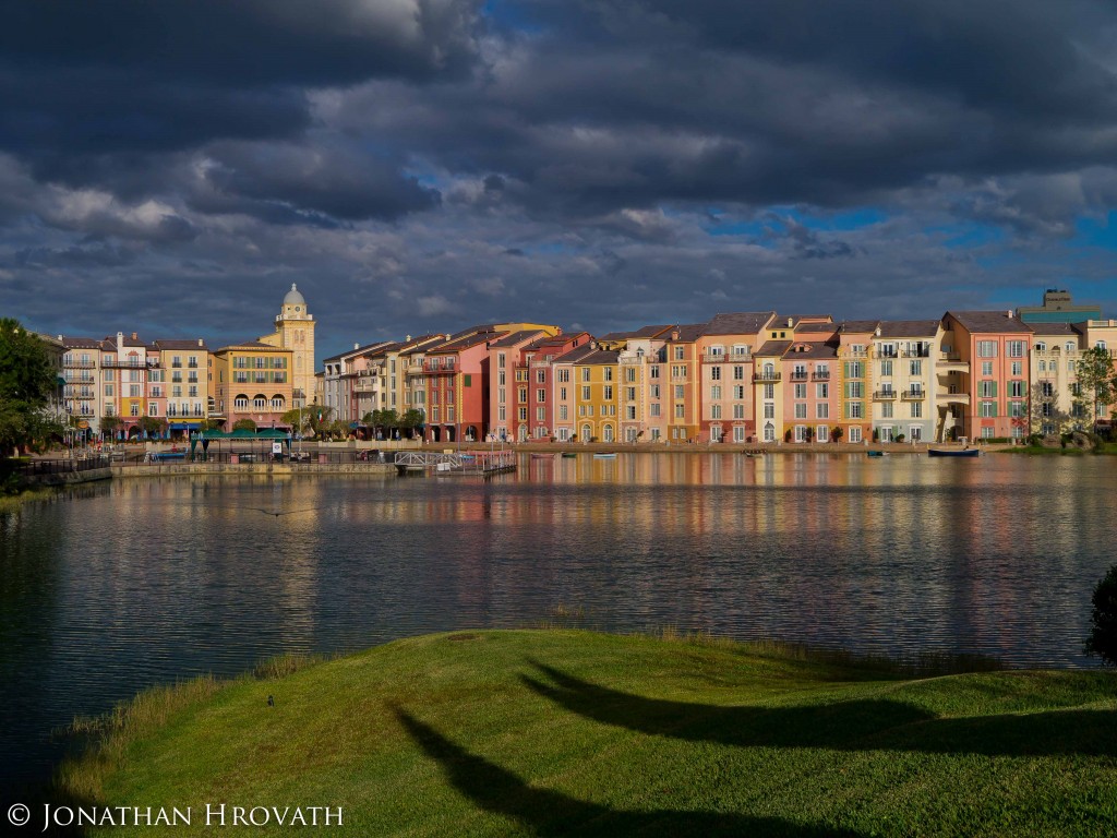 Hotel from across the bay.